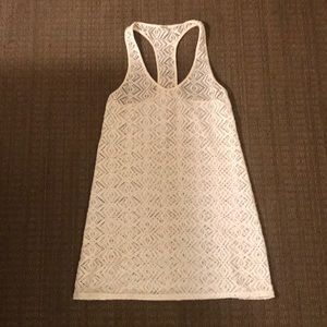 Roxy swim cover up, white, size S